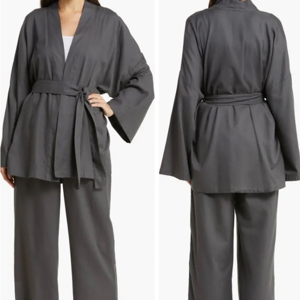 Skims Drapey Sleep Set, kimono and lounge pants